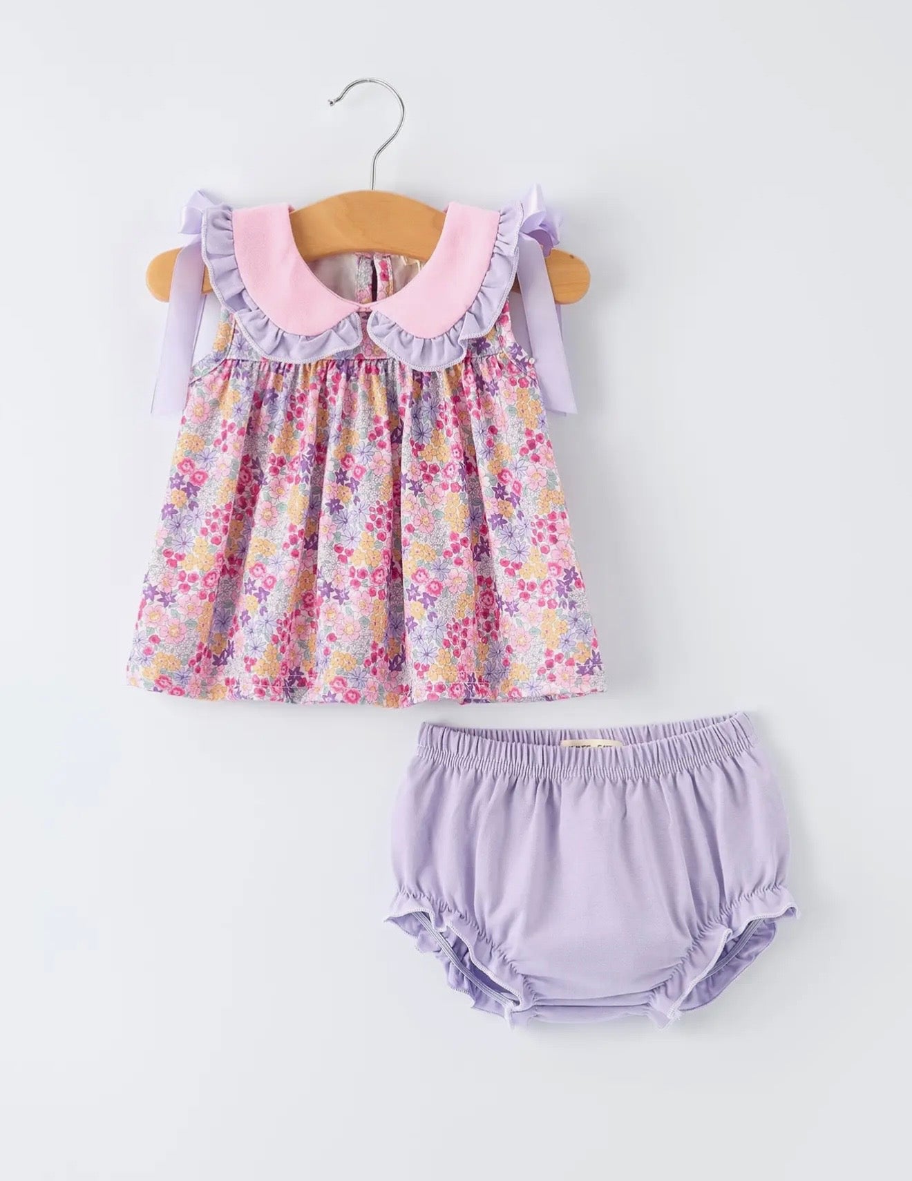 Girl floral bloomer set