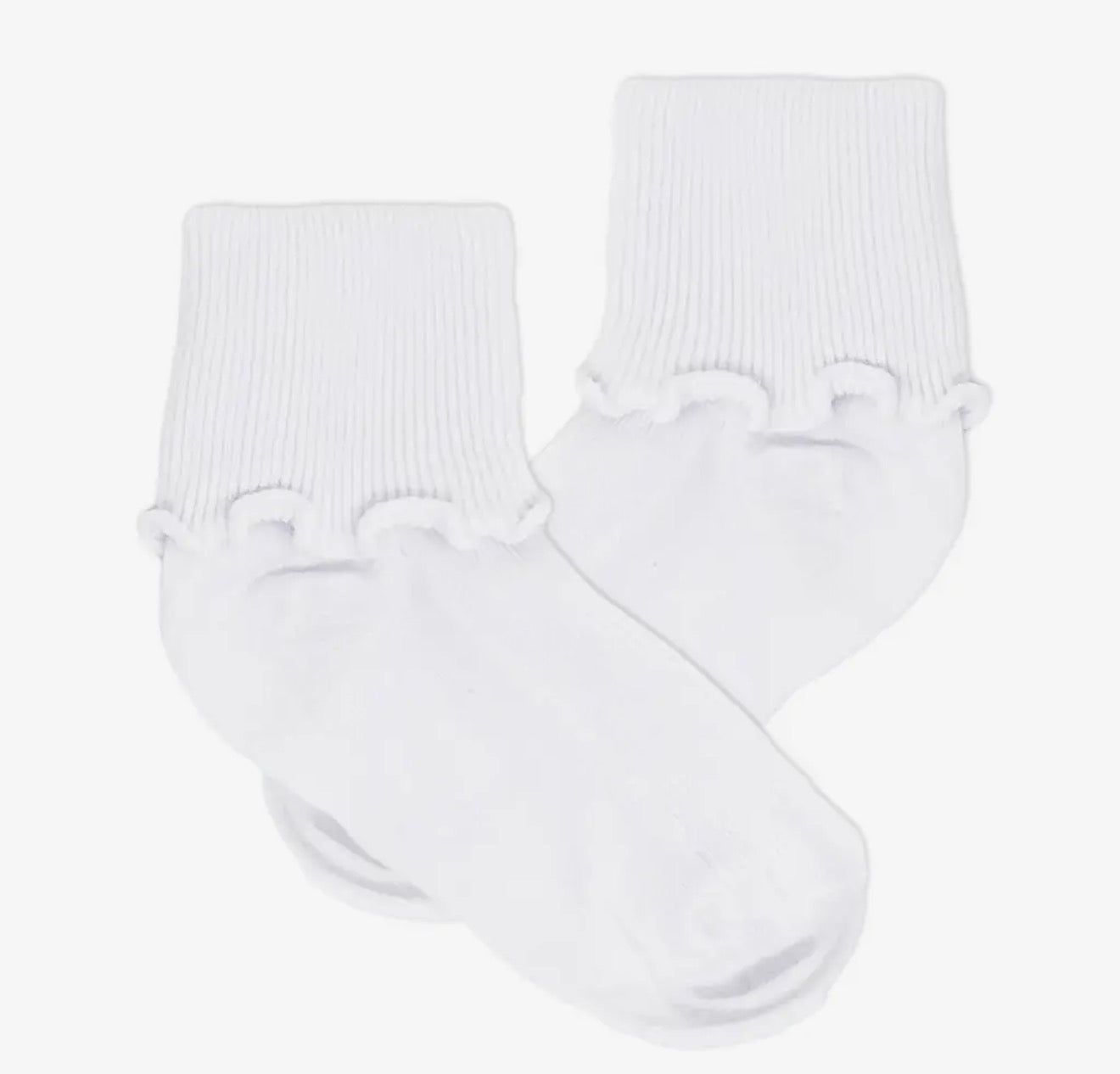 Small White Ripple Socks