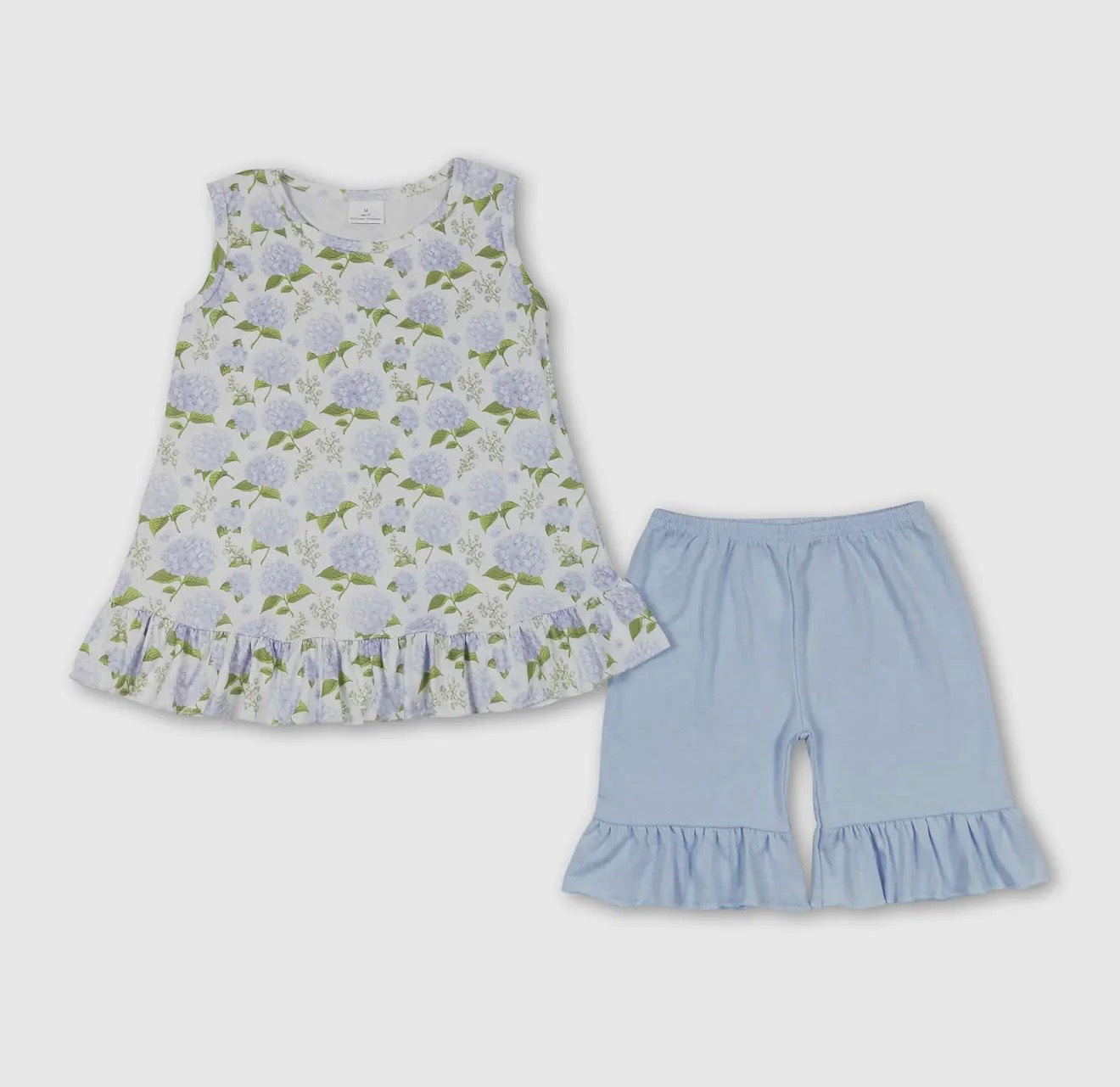 Flutter Sleeves Floral Girl Spring Outfit