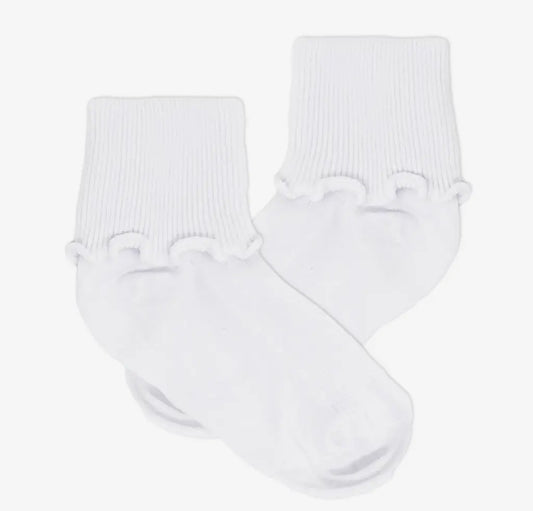 Small White Ripple Socks